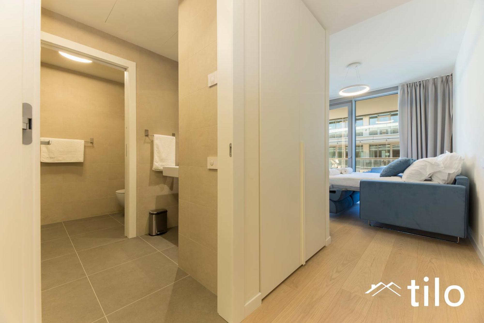 Appartamento Waterfront Luxury Studio, Free Parking, Ac, Netflix & Wifi By Tilo Lux Genova
