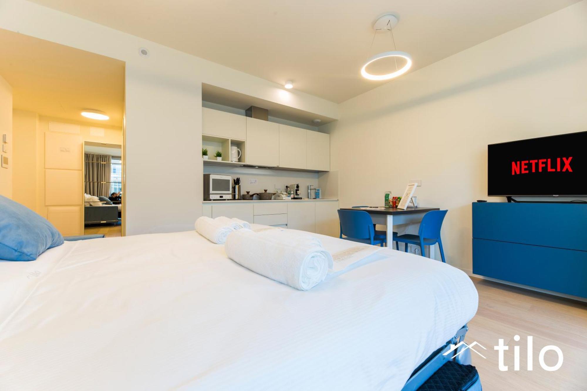 Waterfront Luxury Studio, Free Parking, Ac, Netflix & Wifi By Tilo Lux Appartamento Genova
